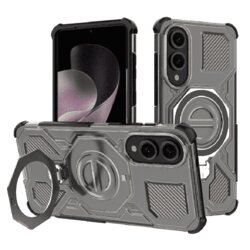 Husa Samsung Galaxy S25 Edge Techsuit Carbon Shield PRO, fumuriu