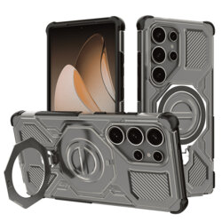 Husa Samsung Galaxy S25 Ultra Techsuit Carbon Shield PRO, fumuriu