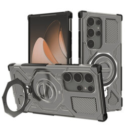 Husa Samsung Galaxy S24 Ultra Techsuit Carbon Shield PRO, fumuriu