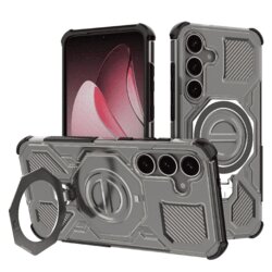 Husa Samsung Galaxy S25 Techsuit Carbon Shield PRO, fumuriu