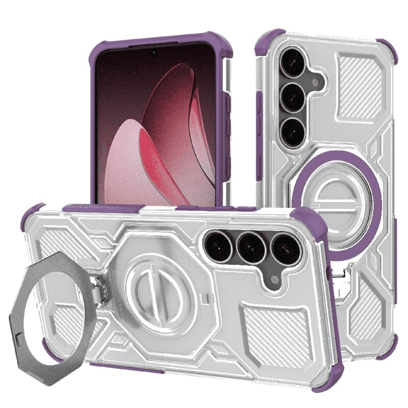 Husa Samsung Galaxy S25 Techsuit Carbon Shield PRO, mov