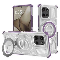Husa Motorola Edge 50 Techsuit Carbon Shield PRO, mov
