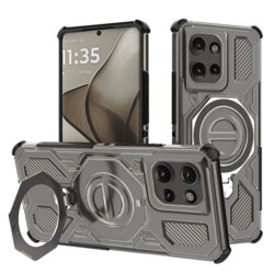 Husa Motorola Edge 50 Techsuit Carbon Shield PRO, fumuriu