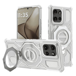 Husa Motorola Edge 50 Techsuit Carbon Shield PRO, alb