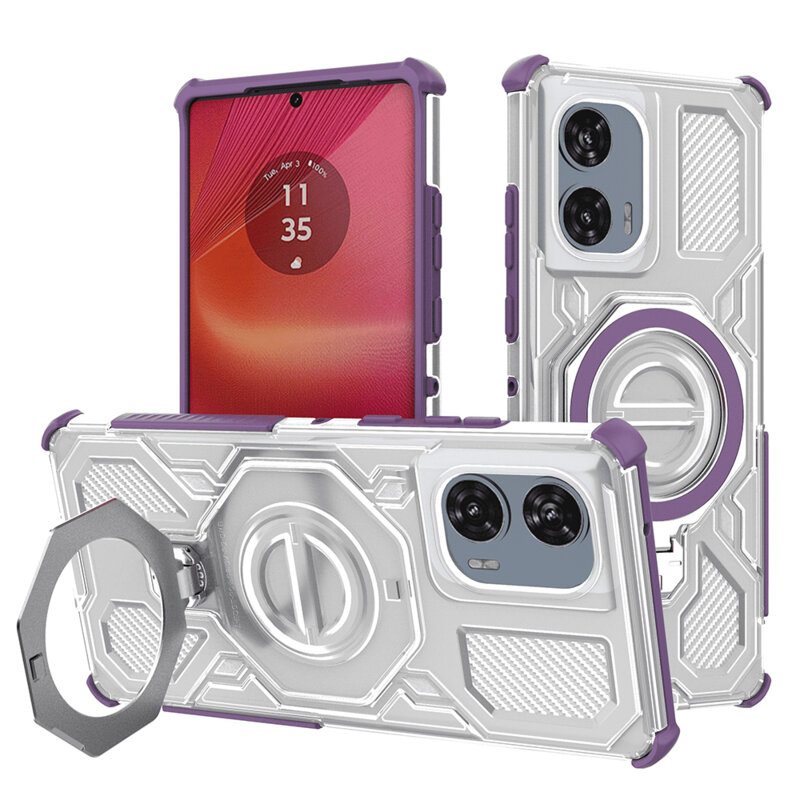 Husa Motorola Edge 50 Fusion Techsuit Carbon Shield PRO, mov