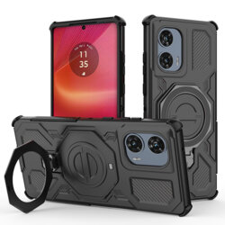 Husa Motorola Edge 50 Fusion Techsuit Carbon Shield PRO, negru