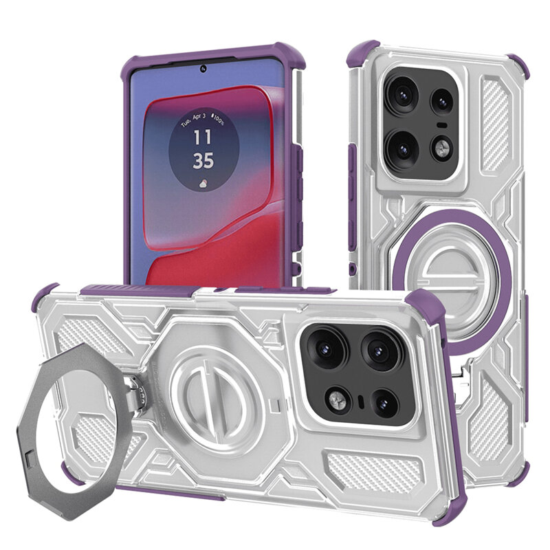 Husa Motorola Edge 50 Pro Techsuit Carbon Shield PRO, mov