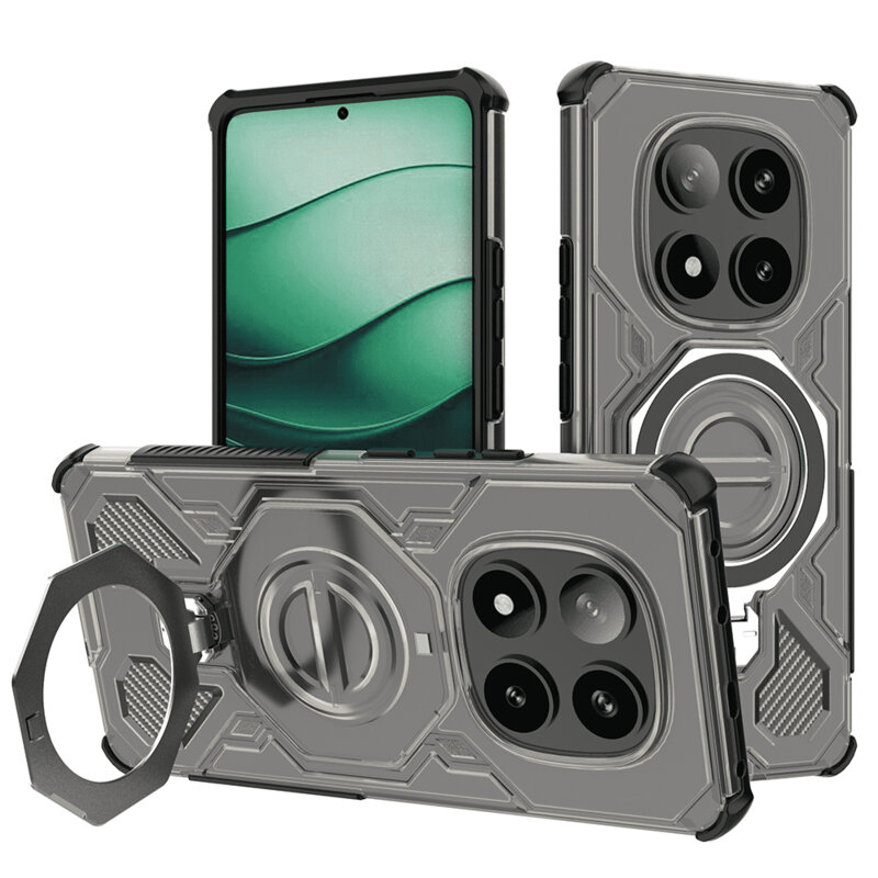 Husa Xiaomi Redmi Note 14 Pro+ 5G Techsuit Carbon Shield PRO, fumuriu