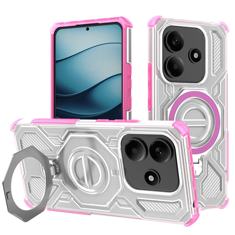 Husa Xiaomi Redmi Note 14 5G Techsuit Carbon Shield PRO, roz