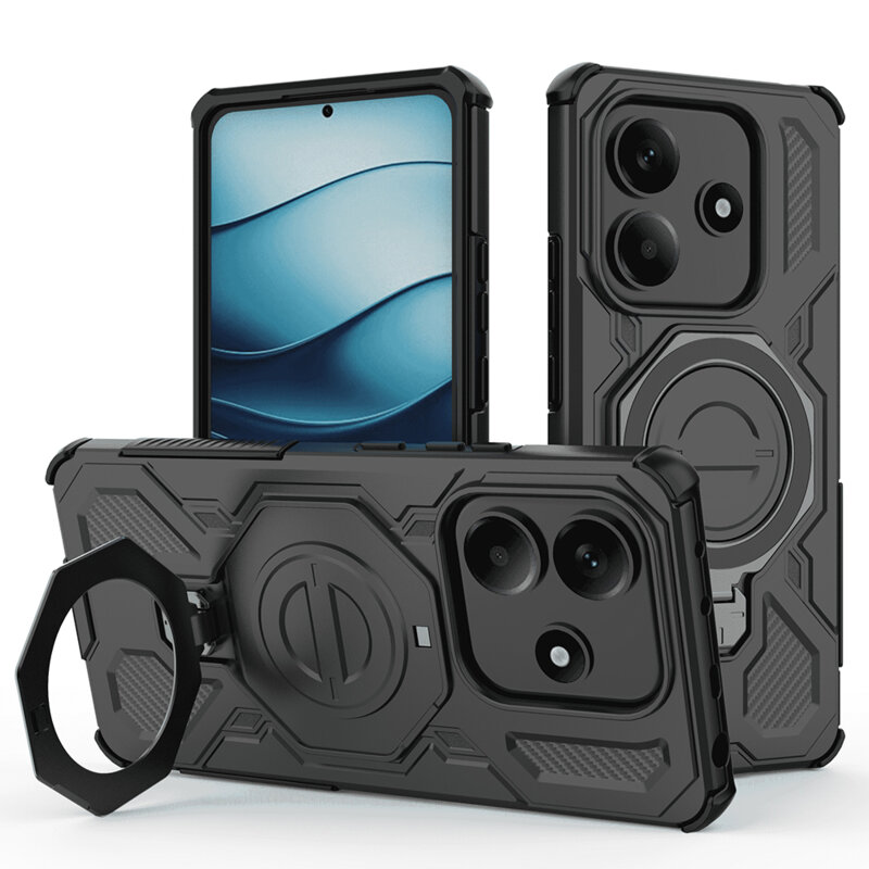 Husa Xiaomi Redmi Note 14 5G Techsuit Carbon Shield PRO, negru