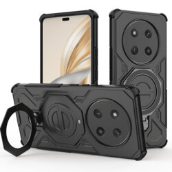 Husa Honor X9c Techsuit Carbon Shield PRO, negru