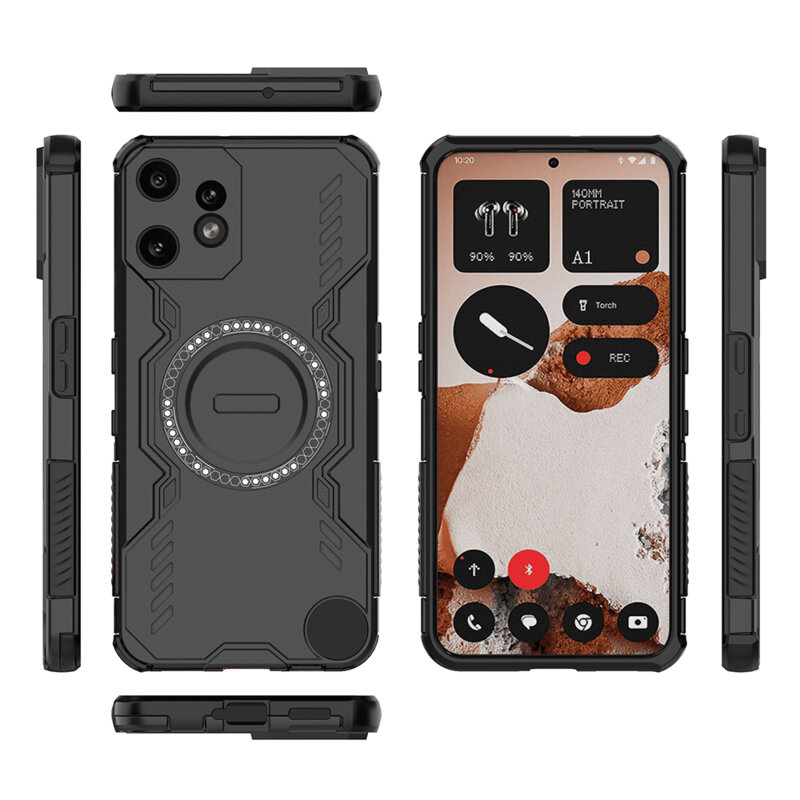 Husa Nothing CMF Phone 2 Pro Techsuit ArmorMag Case, negru
