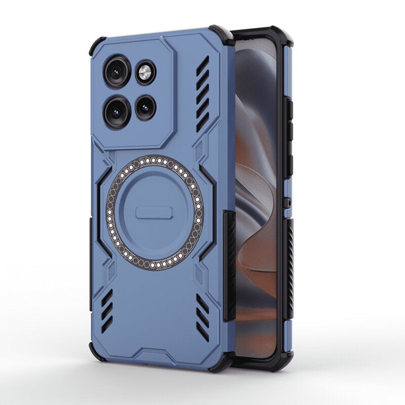 Husa Motorola Edge 50 Neo Techsuit ArmorMag Case, albastru