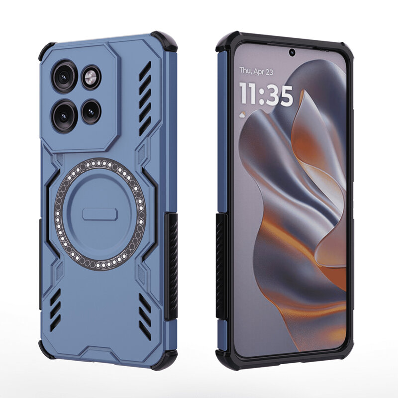 Husa Motorola Edge 50 Neo Techsuit ArmorMag Case, albastru