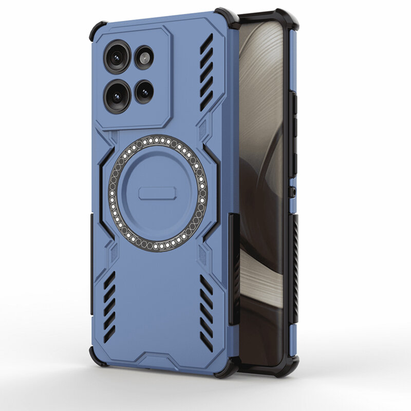 Husa Motorola Edge 50 Techsuit ArmorMag Case, albastru