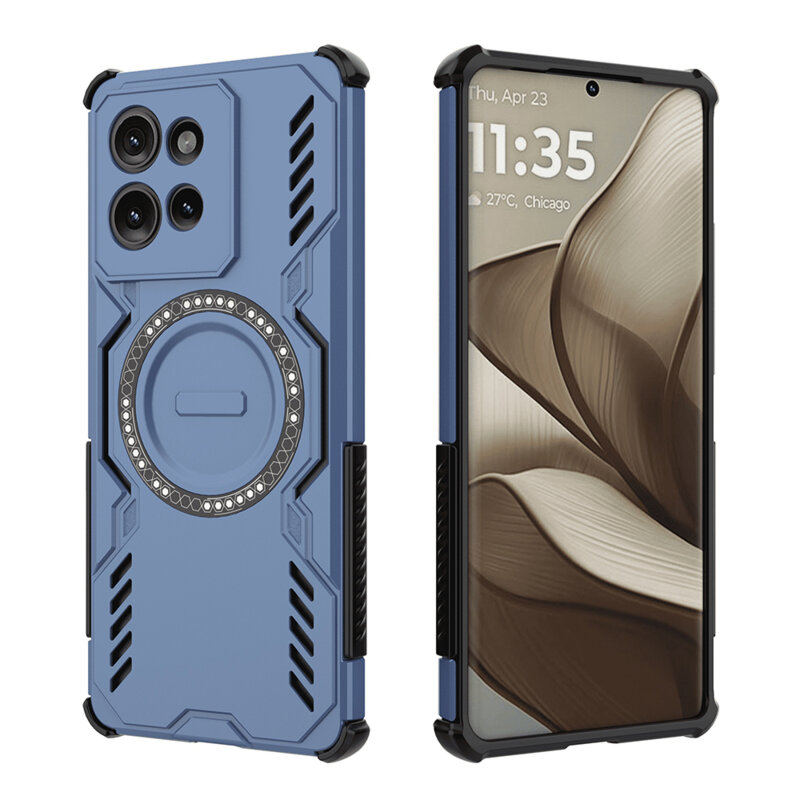 Husa Motorola Edge 50 Techsuit ArmorMag Case, albastru