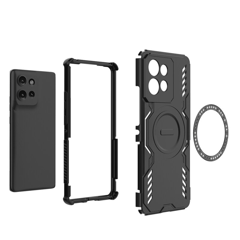 Husa Motorola Edge 50 Techsuit ArmorMag Case, albastru