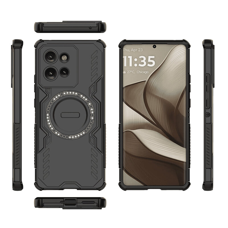 Husa Motorola Edge 50 Techsuit ArmorMag Case, negru