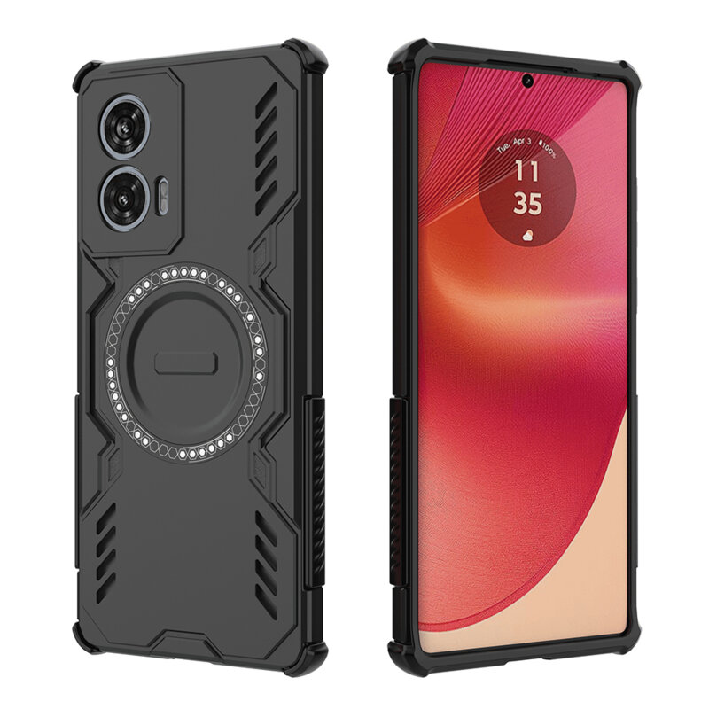 Husa Motorola Edge 50 Fusion Techsuit ArmorMag Case, negru