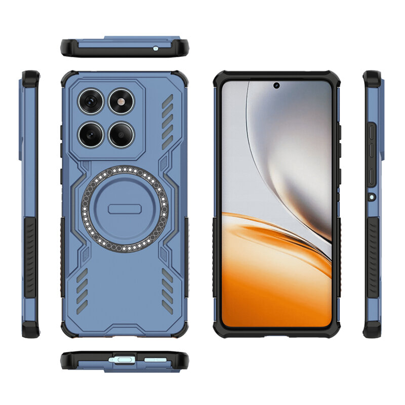 Husa Motorola Edge 60 Fusion Techsuit ArmorMag Case, albastru