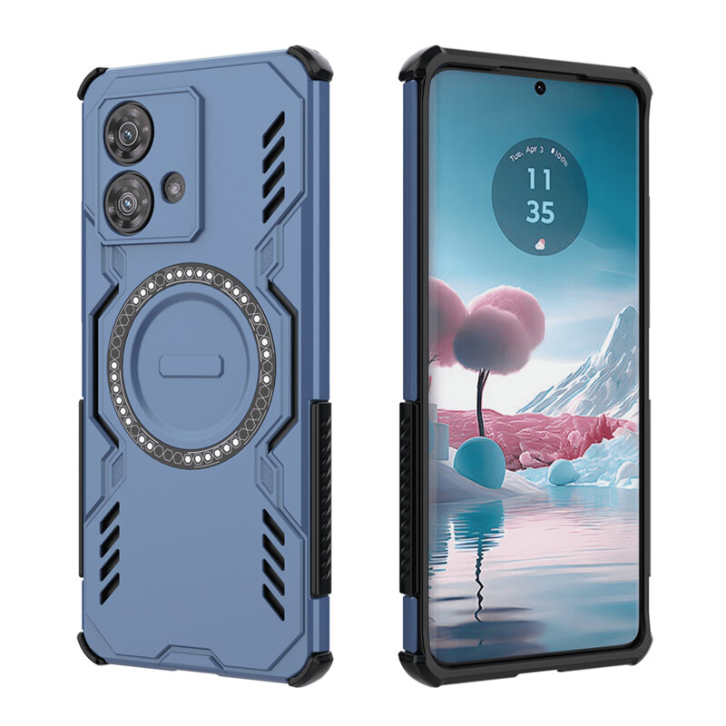 Husa Motorola Edge 40 Neo Techsuit ArmorMag Case, albastru