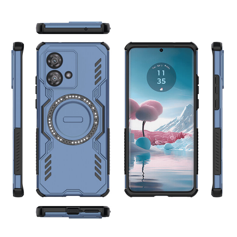 Husa Motorola Edge 40 Neo Techsuit ArmorMag Case, albastru