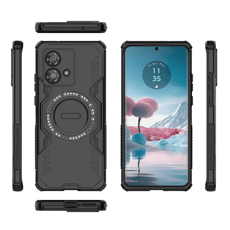 Husa Motorola Edge 40 Neo Techsuit ArmorMag Case, negru