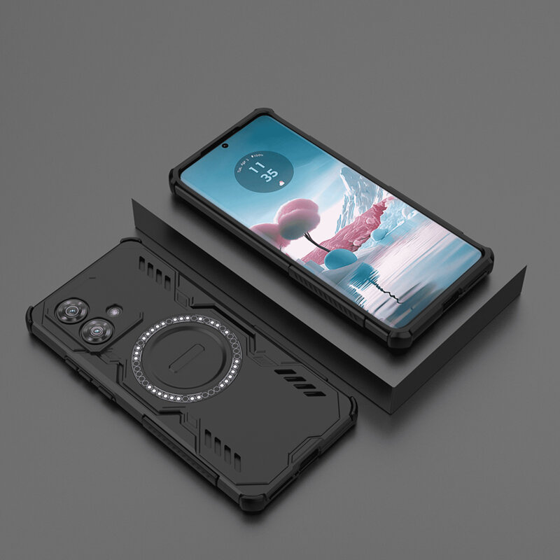Husa Motorola Edge 40 Neo Techsuit ArmorMag Case, negru