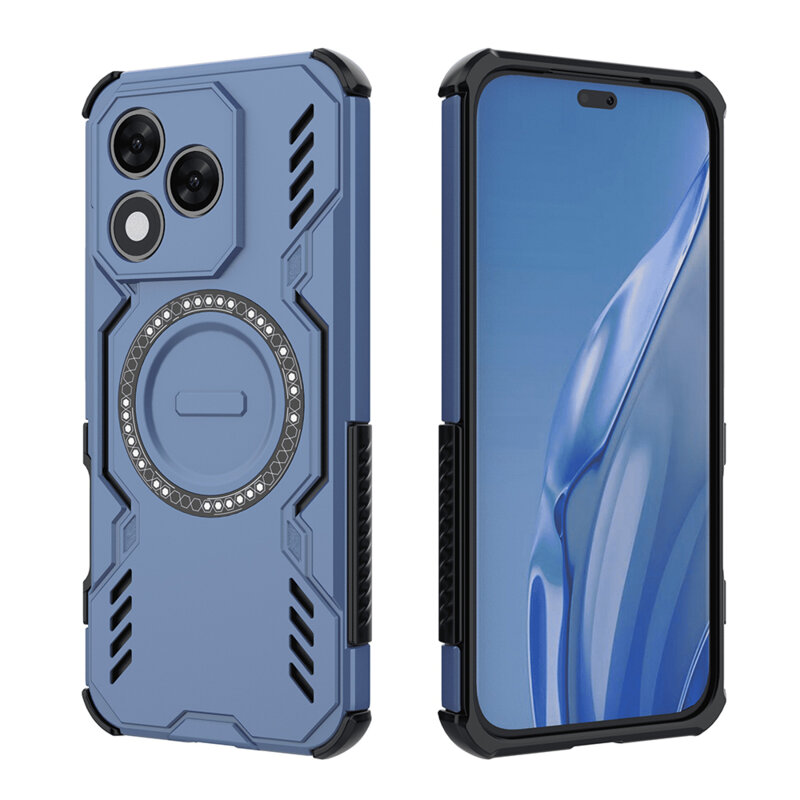 Husa Honor 400 Lite Techsuit ArmorMag Case, albastru
