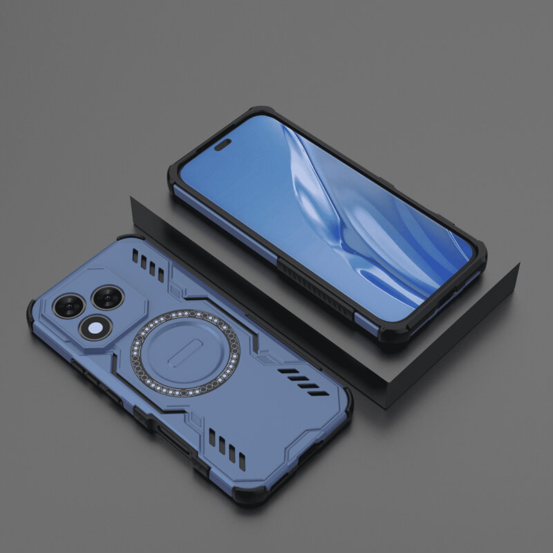 Husa Honor 400 Lite Techsuit ArmorMag Case, albastru