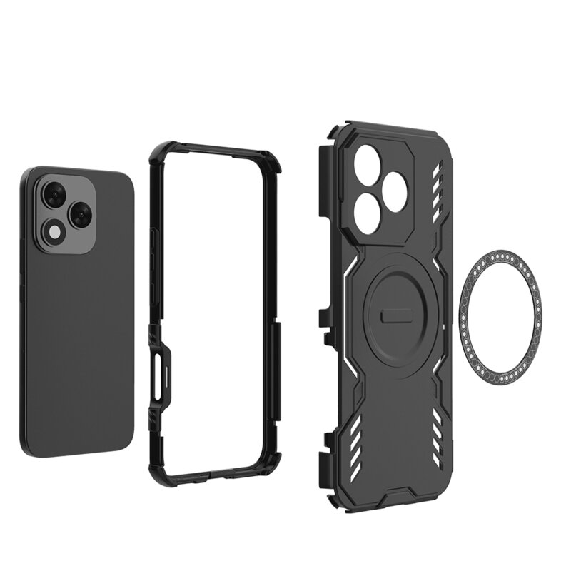 Husa Honor 400 Lite Techsuit ArmorMag Case, negru