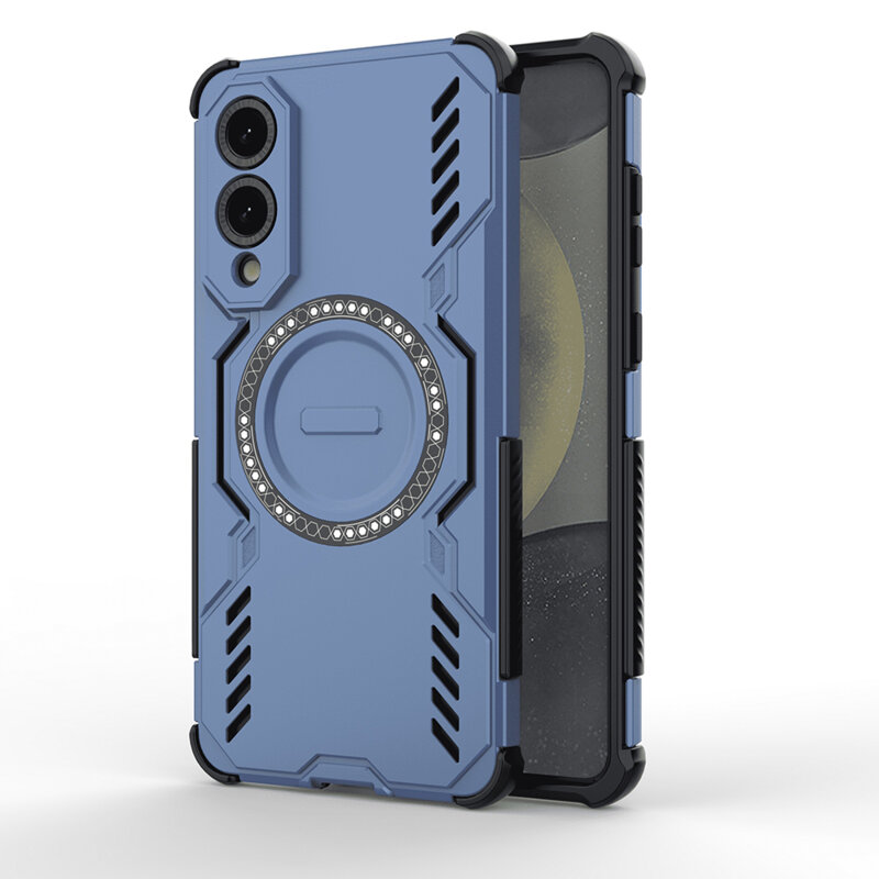 Husa Samsung Galaxy S25 Edge Techsuit ArmorMag Case, albastru