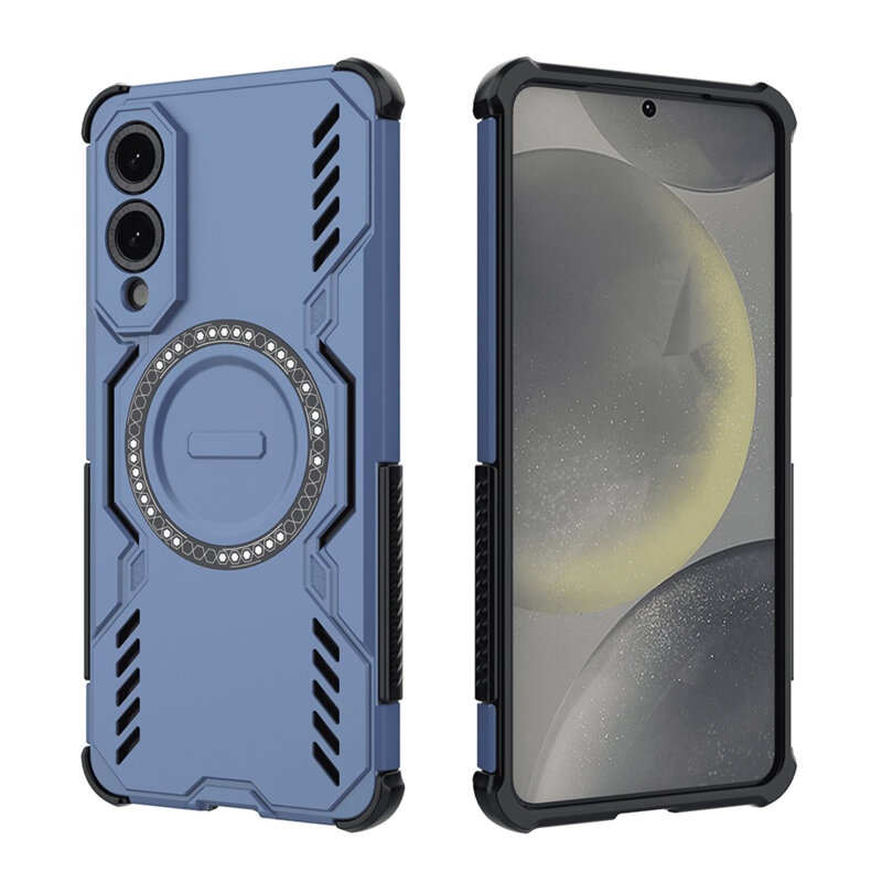 Husa Samsung Galaxy S25 Edge Techsuit ArmorMag Case, albastru