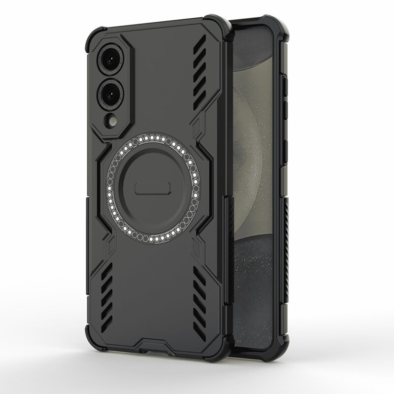 Husa Samsung Galaxy S25 Edge Techsuit ArmorMag Case, negru