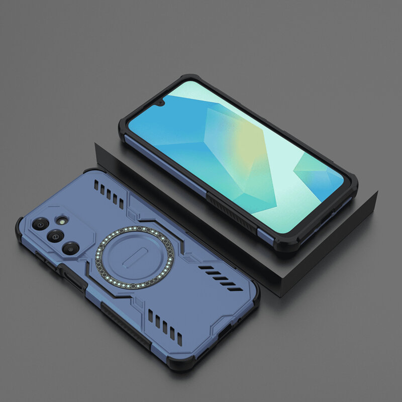 Husa Samsung Galaxy A16 4G Techsuit ArmorMag Case, albastru