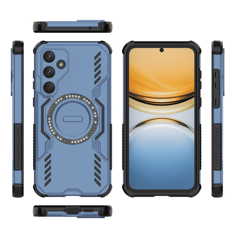 Husa Samsung Galaxy A55 5G Techsuit ArmorMag Case, albastru