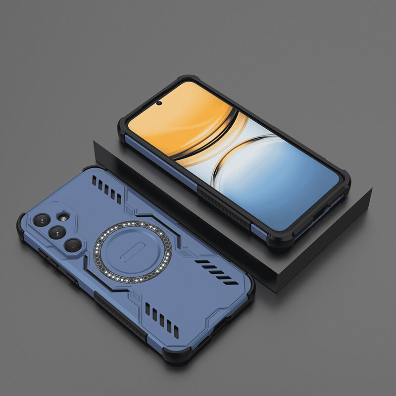 Husa Samsung Galaxy A55 5G Techsuit ArmorMag Case, albastru