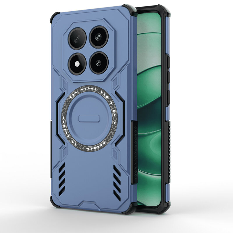 Husa Xiaomi Redmi Note 14 Pro 4G Techsuit ArmorMag Case, albastru