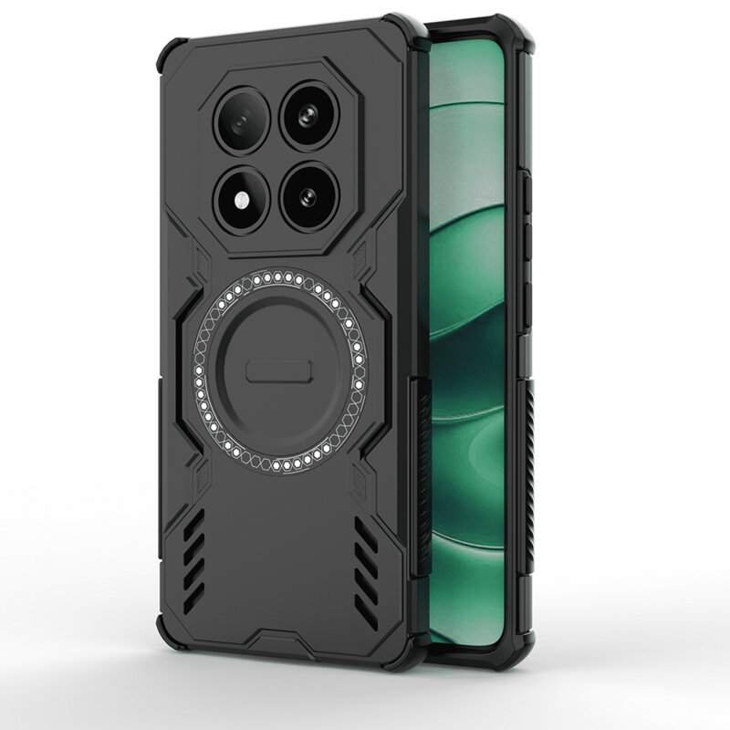 Husa Xiaomi Redmi Note 14 Pro 4G Techsuit ArmorMag Case, negru