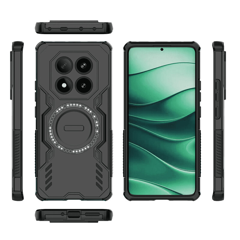Husa Xiaomi Redmi Note 14 Pro 4G Techsuit ArmorMag Case, negru