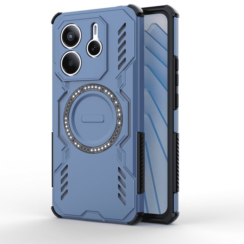Husa Xiaomi Redmi Note 14 5G Techsuit ArmorMag Case, albastru