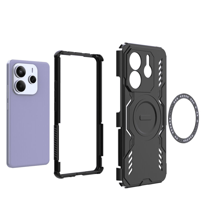 Husa Xiaomi Redmi Note 14 5G Techsuit ArmorMag Case, albastru