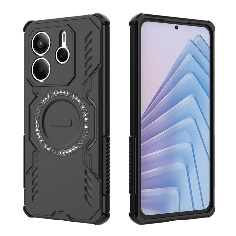 Husa Xiaomi Redmi Note 14 5G Techsuit ArmorMag Case, negru