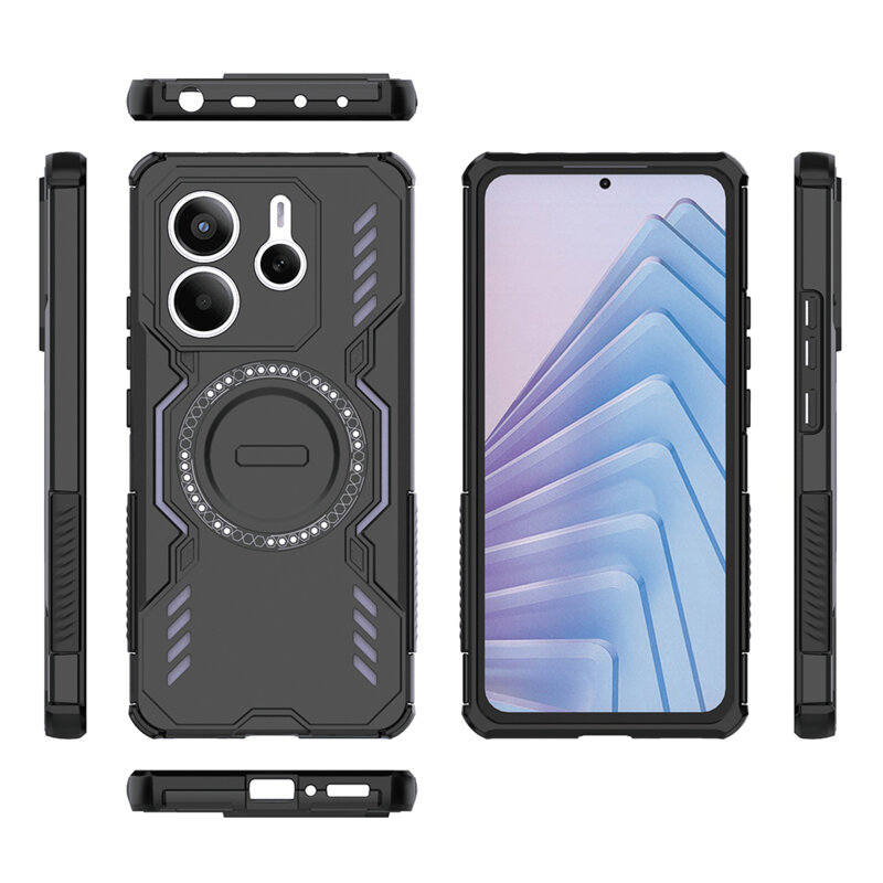 Husa Xiaomi Redmi Note 14 5G Techsuit ArmorMag Case, negru