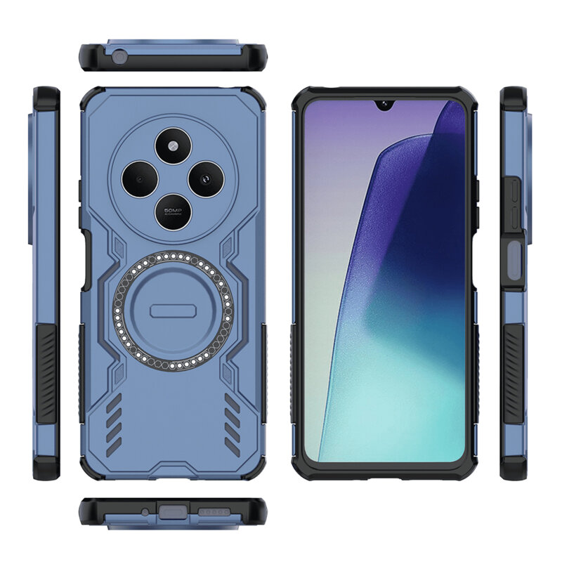 Husa Xiaomi Redmi 14C Techsuit ArmorMag Case, albastru