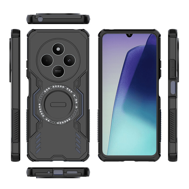 Husa Xiaomi Poco C75 Techsuit ArmorMag Case, negru