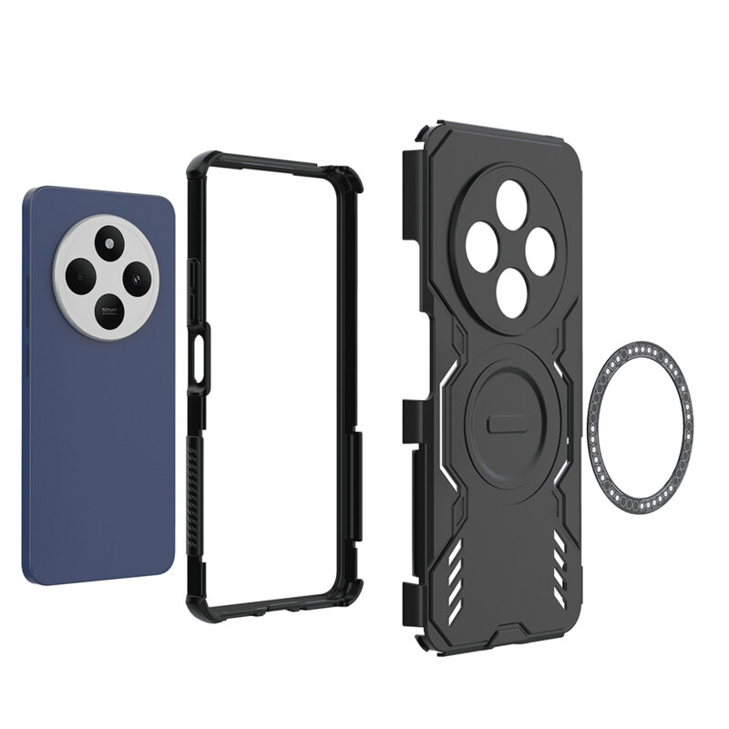 Husa Xiaomi Poco C75 Techsuit ArmorMag Case, negru