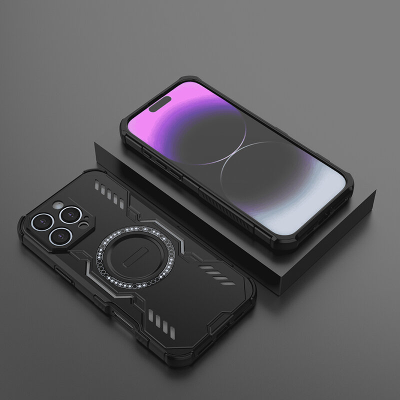 Husa iPhone 16 Pro Max Techsuit ArmorMag Case, negru