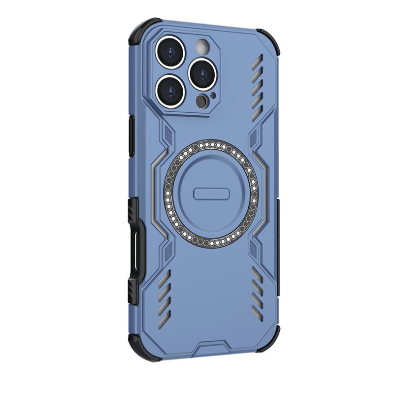 Husa iPhone 16 Pro Techsuit ArmorMag Case, albastru
