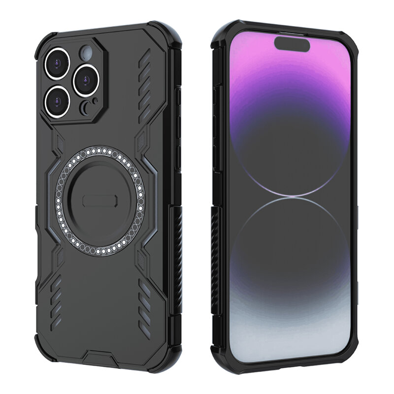 Husa iPhone 16 Pro Techsuit ArmorMag Case, negru